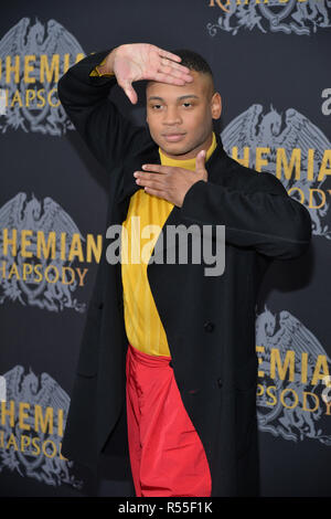 Ryan Jamaal Swain besucht "Bohemian Rhapsody" New York Premiere auf dem Pariser Theater am Oktober 30, 2018 in New York City. Stockfoto