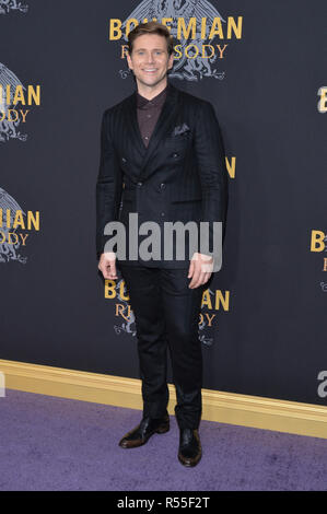 Allen Leech nimmt "Bohemian Rhapsody" New York Premiere auf dem Pariser Theater am Oktober 30, 2018 in New York City. Stockfoto