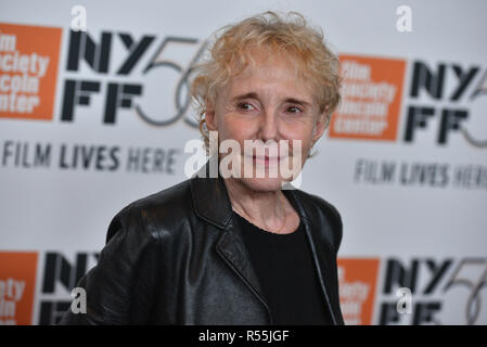 Claire Denis besucht die 56th New York Film Festival Premiere von 'High Life' in der Alice Tully Hall, Lincoln Center am 2. Oktober 2018 in New York City. Stockfoto