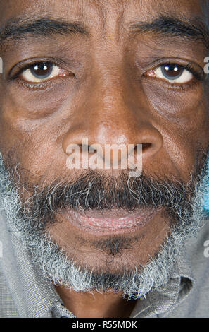 Senior-African-American Mann Stockfoto