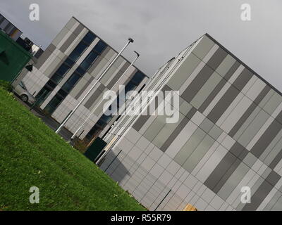 Atomkraftwerk Arbeiter unterkunft Sedgemoor Campus, Bridgwater, Somerset, Vereinigtes Königreich, Stockfoto