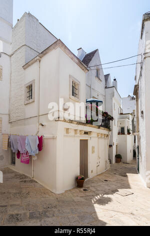 Die typischen weißen Gebäude in Lecce, Apulien, Italien Stockfoto