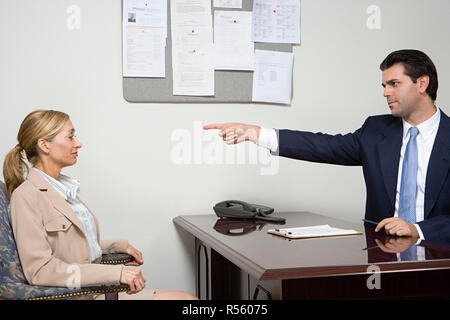 Frau abgelehnt wird Stockfoto