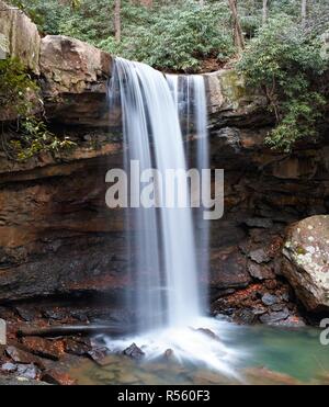 Gurke fällt in Ohiopyle State Park Stockfoto