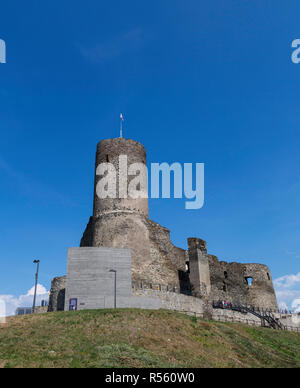 Bernkastel, Deutschland. Ruinen der Burg Landshut, 13. Jahrhunderts. Stockfoto