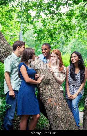 Teenager Freunde, Zeit miteinander zu verbringen Stockfoto