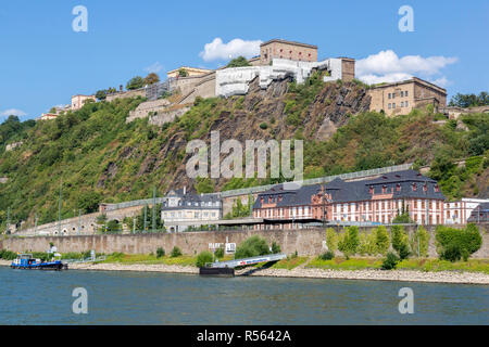 Schloss Ehrenbreitstein, Koblenz, Rhein, Deutschland. Stockfoto
