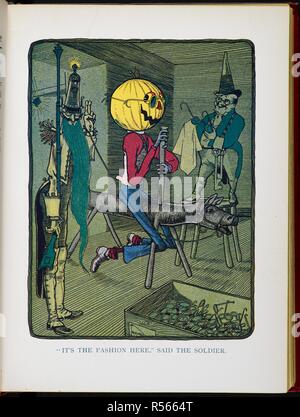 "Es ist die Art und Weise hier", sagte der Soldat. Das wunderbare Land von Oz. Eine Berücksichtigung der weiteren Abenteuer der Vogelscheuche und Tin Woodman... Eine Fortsetzung der Zauberer von Oz... Dargestellt von John R. Neill, etc. London: F. H. Revell Co., 1904. Quelle: 12812.aa.46 der gegenüberliegenden Seite 68. Stockfoto