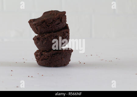 Runde brownies Stockfoto