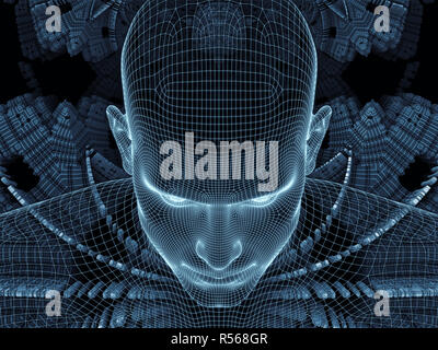 Elemente der digitalen Identität Stockfoto