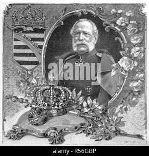 Albert, Friedrich August Albert Anton Ferdinand Joseph Karl Maria Baptist Nepomuk Wilhelm Xaver Georg Fidelis, 1828, 1902 Stockfoto