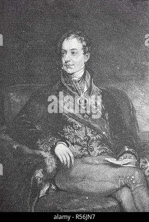 Klemens Wenzel Lothar von Metternich, Clemens Wenzel Nepomuk Lothar Fürst von Metternich-Winneburg zu Beilstein, 15. Mai geboren Stockfoto