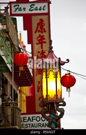 Chinatown San Francisco während des chinesischen neuen Jahre Stockfoto