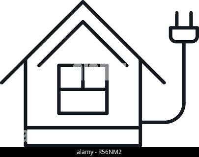 Energie sparen Symbol Home. Überblick Abbildung: Energie sparen home Vektor Symbol für Web Design auf weißem Hintergrund Stock Vektor