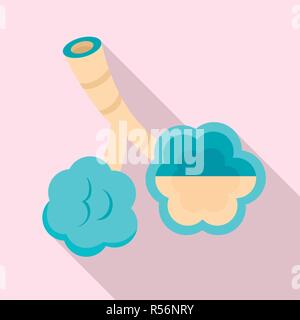 Alveolus Krankheit Symbol. Flache Darstellung von alveolus Krankheit vektor Symbol für Web Design Stock Vektor