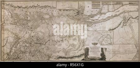 Eine topographische Karte der Provinz unteren Kanada. An Seine Königliche Hoheit GEORGE AUGUSTUS FRIEDRICH, Prinz von Wales, Herzog von Cornwall & C. &C. &C. und Prinz Regent der United Kingdon von Großbritannien und Irland; Dieses topographische Karte der Provinz unteren Kanada erweist seine Aufteilung in Distrikte, Grafschaften, Seigniories, & Townships, mit allen Ländern sowohl für die Krone und den Klerus & c reserviert &C. [London]: veröffentlicht, wie das Gesetz verweist, Augst. 12. 1815 von W. Faden, Geograph, Seiner Majestät, und an Seine Königliche Hoheit, der Prinz Regent, Charing Cross, London, [1815]. Quelle: Karten Stockfoto