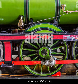 Anfang der Dampflokomotiven auf National Railway Museum. Stockfoto