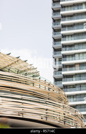 Der Austausch in Sydney, eine neue städtische Gebäude von Kengo Kuma entworfen und verbindet Stockfoto