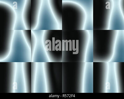 Abstrakte Schwarz und Blau, geometrisch verzerrt Quadrate Werbung, modernen Muster Stockfoto