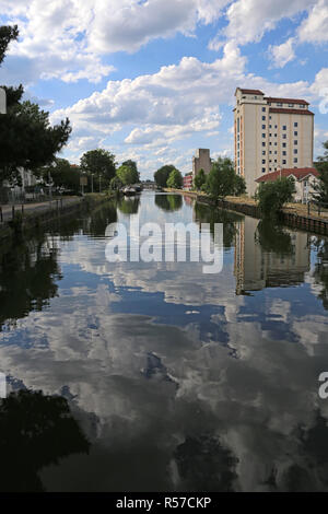 Am Rhein-marne Kanal in Nancy Stockfoto