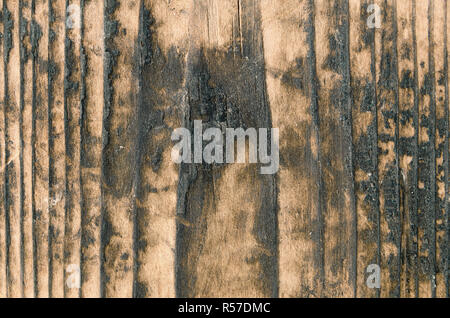 Verbranntem Holz Textur, Farbe gelb Stockfoto