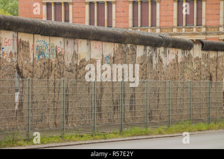 Die Reste der Berliner Mauer in der Stadt Berlin Stockfoto