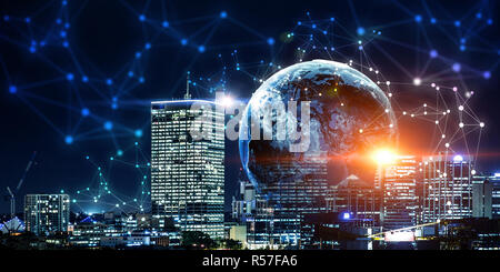 Neue Technologien für Ihr Unternehmen. 3D-Rendering Stockfoto