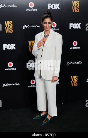 Alba Flores nimmt gegenüber der Saison 4 Premiere Callao City Lights Kino in Madrid. Stockfoto