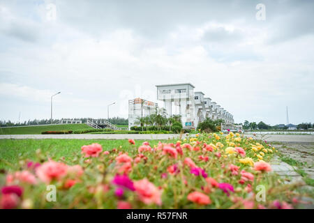 Uthokwipat Prasit floodgate in Pak Phanang, Nakhon Si Thammarat, Thailand. Stockfoto