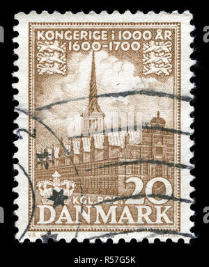 Poststempel Stempel aus Dänemark in das Königreich Dänemark Serie 1955 ausgestellt Stockfoto