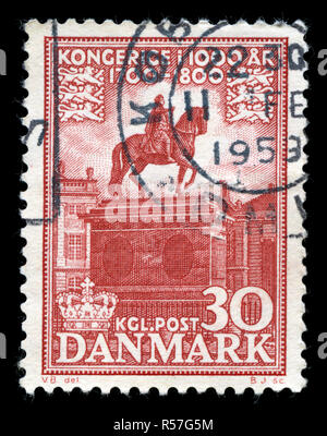 Poststempel Stempel aus Dänemark in das Königreich Dänemark Serie 1955 ausgestellt Stockfoto