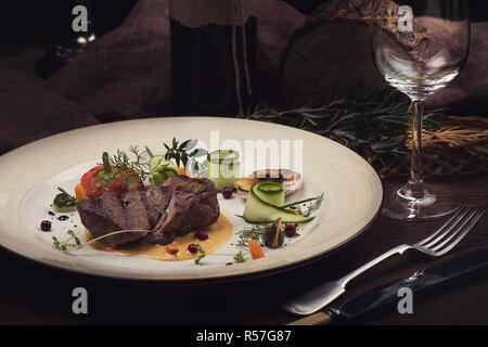 Gebratenes Rindfleisch Stockfoto