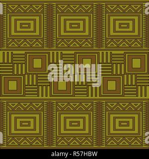 Geometrische nahtlose Ornament für Keramik, Tapeten, Textilien, Web, Karten. Ethnische Muster. Grenze Ornament. Tribal Ornament für Gewebe, Oberflächengestaltung, Stock Vektor