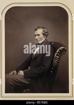 Professor Graham, M.; D.C.L. Fotografische Porträts von Prominenten Vra. London, 1856-1859. Professor Thomas Graham (1805-1869). Porträt. Schottische. Professor der Chemie. Meister der Minze 1855-69. Bild von fotografischen Porträts von Prominenten ausgeführt von maull und Polyblank genommen; mit biographische Hinweise durch E. W. [u.a.]. Vol. 1. Ursprünglich veröffentlicht in London, 1856-1859 produziert. . Quelle:10804.f6, Platte VIII. Sprache: Englisch. Stockfoto