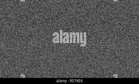 TV weißes Rauschen im Hintergrund. Digitale Hintergrund Stockfoto