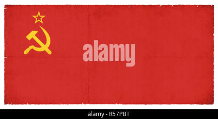 Grunge Flagge der Sowjetunion Stockfoto