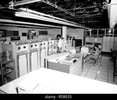 1970er Jahre NASA computer Zimmer Ca. 1974 Stockfoto