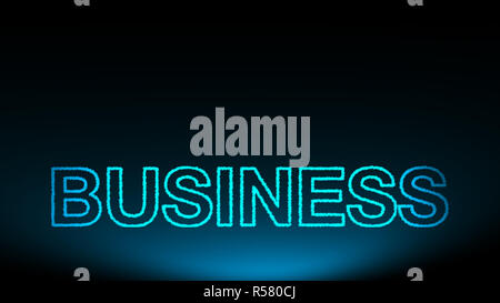 Die dreidimensionalen Text Business Stockfoto