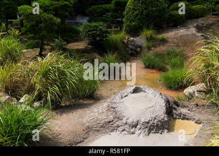 Schlamm Hölle heiße Quellen in Beppu City Stockfoto