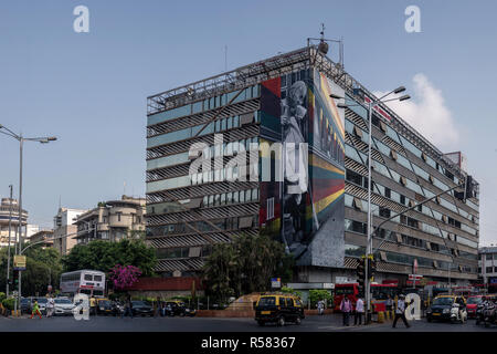 26-Mai-2018 - Churchgate Bahnhofsgebäude, Western Eisenbahn, Churchgate; Veer Nariman Road, Mumbai, Maharashtra, Indien, Südostasien, Asien. Stockfoto