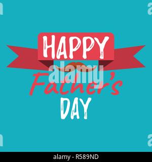 Der glückliche Vater Tag Banner und Giftcard. Vatertag Plakat Zeichen für den Hintergrund. Vector Illustration. Stock Vektor