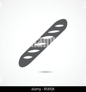 Französisches Baguette Symbol Stock Vektor
