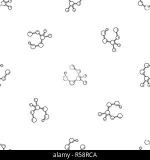Molekül Formel Muster nahtlose Vektor wiederholen Geometrische für jede Web Design Stock Vektor