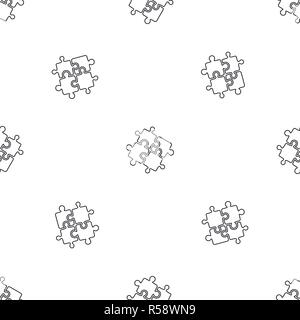 Teamwork Lösung puzzle Muster nahtlose Vektor wiederholen Geometrische für jede Web Design Stock Vektor