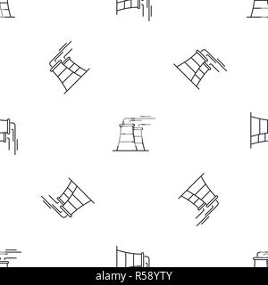 Kraftwerk Muster nahtlose Vektor wiederholen Geometrische für jede Web Design Stock Vektor