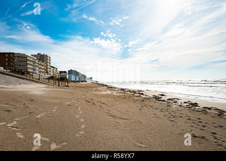 Strand in Hardelot im nördlichen Frankreich Stockfoto