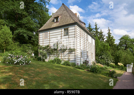 Goethes Gartenhaus im Park an der Ilm, Weimar, Thüringen Stockfoto