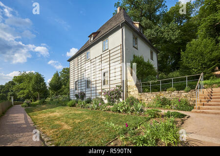 Goethes Gartenhaus im Park an der Ilm, Weimar, Thüringen Stockfoto