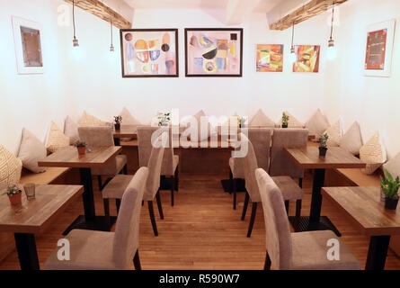 Ein Blick auf die Canna Küche in Brighton, erste Cannabis infundiert Restaurant, das dieses Wochenende Eröffnung ist in Großbritannien. Stockfoto