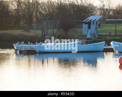 Sheerness, Kent, Großbritannien. 30 Nov, 2018. UK Wetter: einen hellen und sonnigen Morgen in Sheerness, Kent. Credit: James Bell/Alamy leben Nachrichten Stockfoto